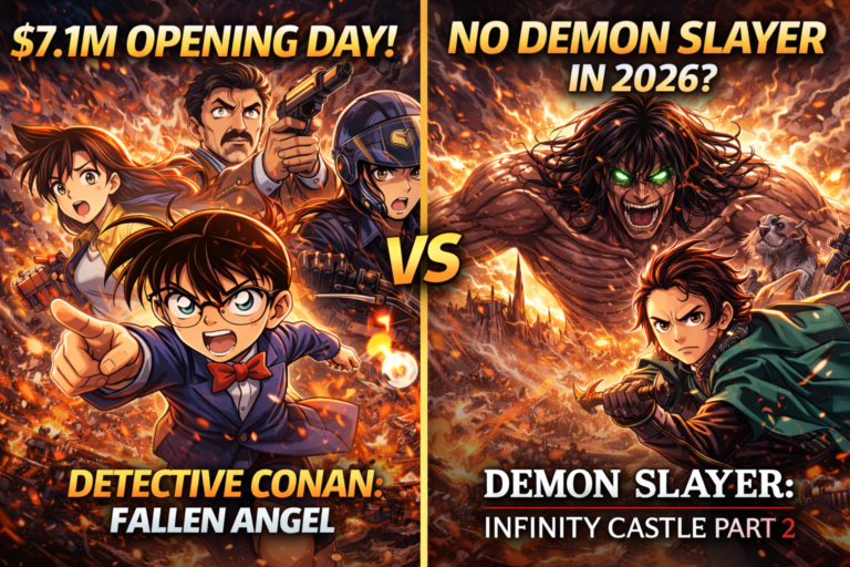 Detective Conan Fallen Angel vs Demon Slayer Infinity Castle anime movie box office comparison