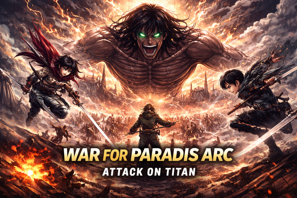 War for Paradis Attack on Titan final war arc Eren Yeager Rumbling battle