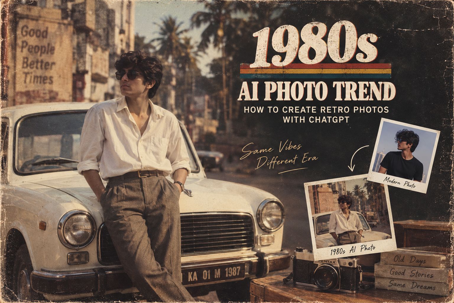 1980s AI photo trend created with ChatGPT