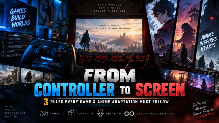 game and anime adaptations from controller to screen