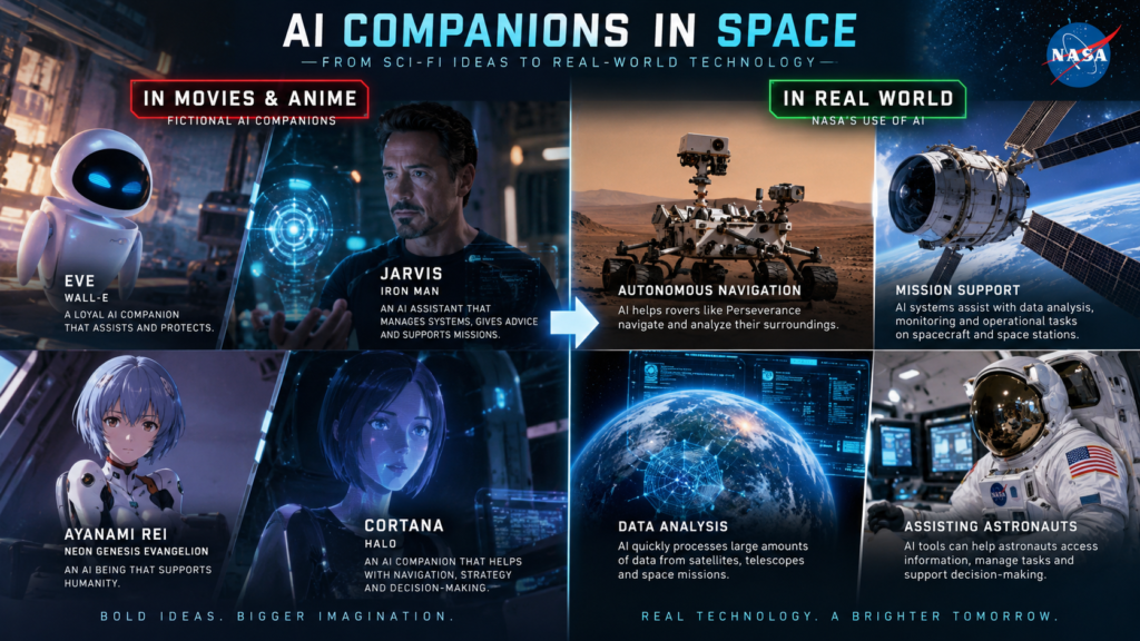 AI companions in space and sci-fi technologies